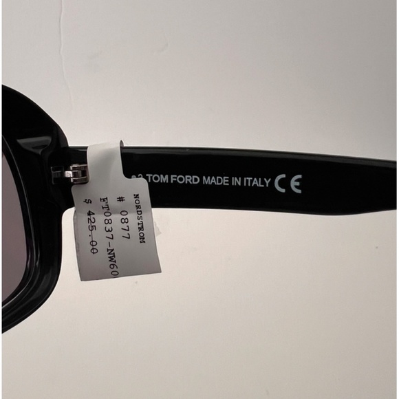 TOM FORD FT0837-N-01C-60 Shiny Black / Smoke Mirror main image 6